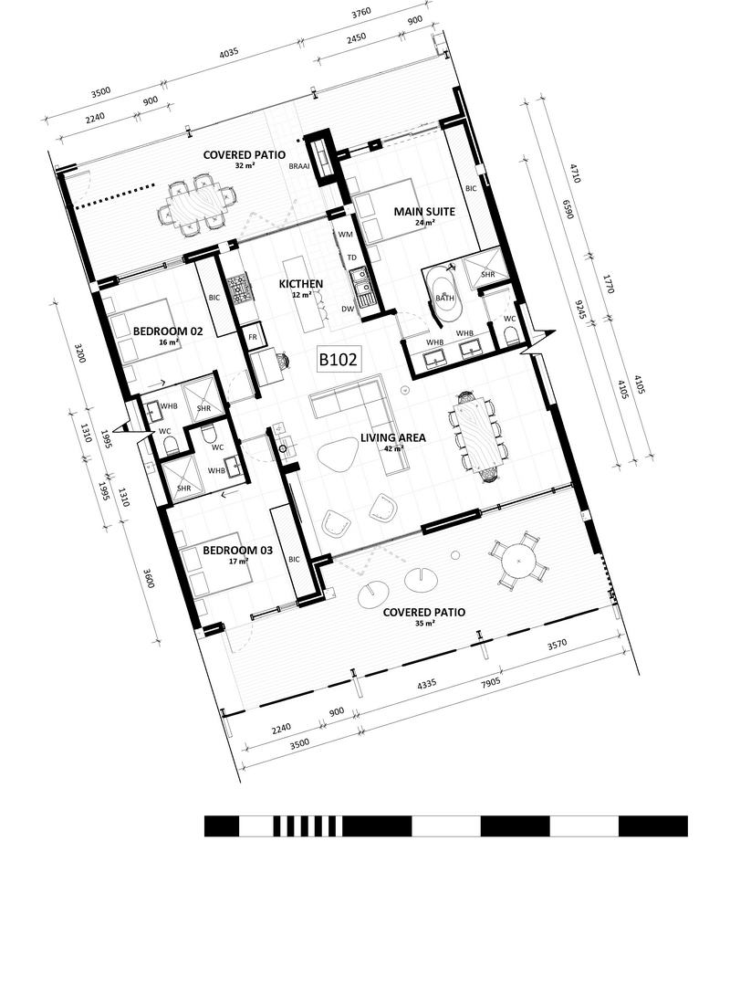 Unit B102 - 3 Bedroom